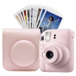 Combo Cámara Instantánea Instax Mini 12 + Estuche y Papel