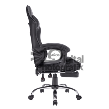 Silla de Escritorio Gamer Giratoria con masajeador Matrix Negro